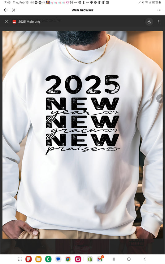 2025 New Year New Grace New Praise